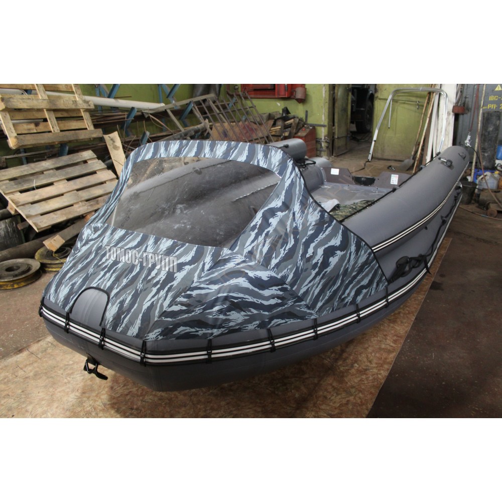 Носовой тент с окном для лодки ПВХ 410-440
