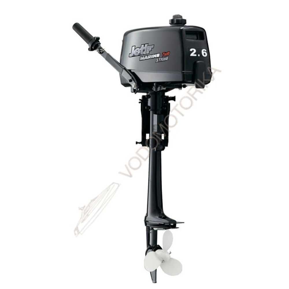 Лодочный мотор JET! T 2.6 Silver 2.6 л.с. двухтактный