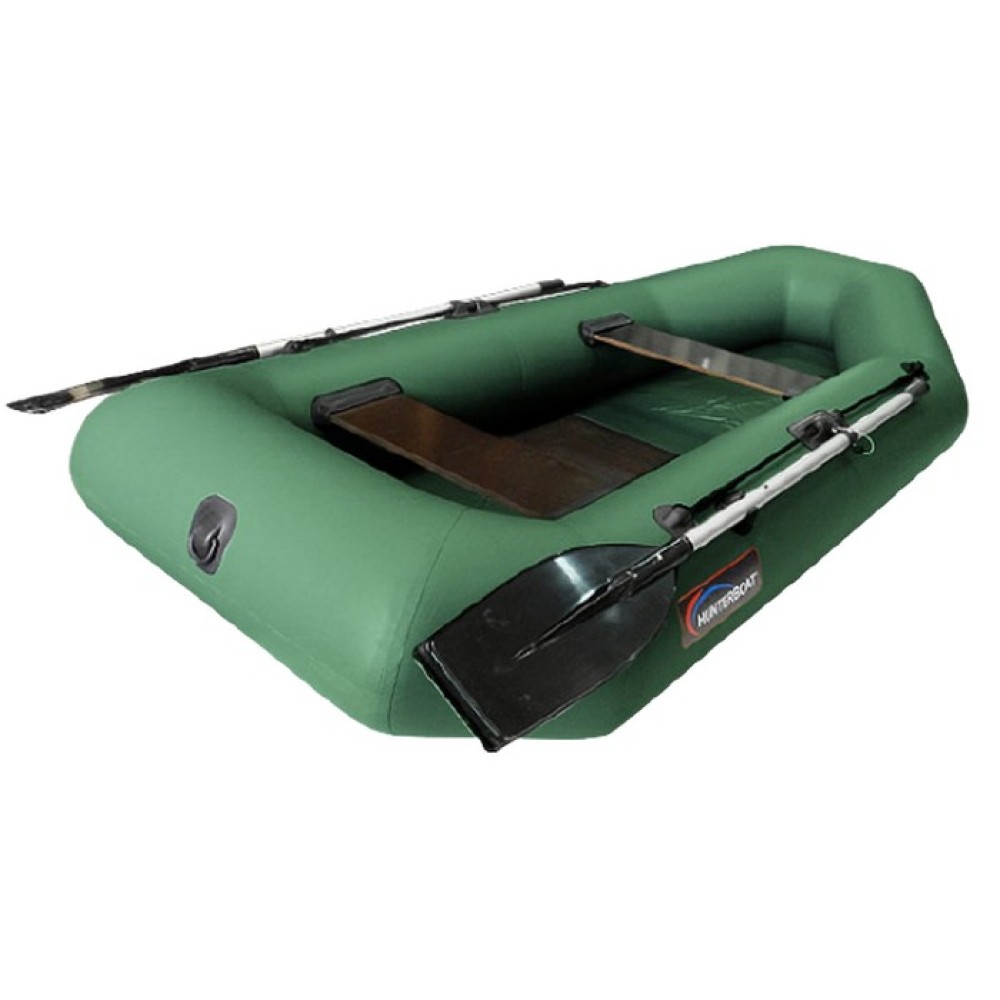 Гребная лодка Хантер 250M (зеленый)