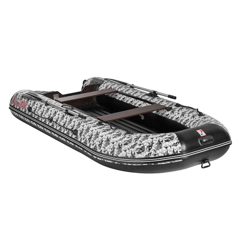Лодка Тонар Алтай А360 принт Рыбы, надувное дно