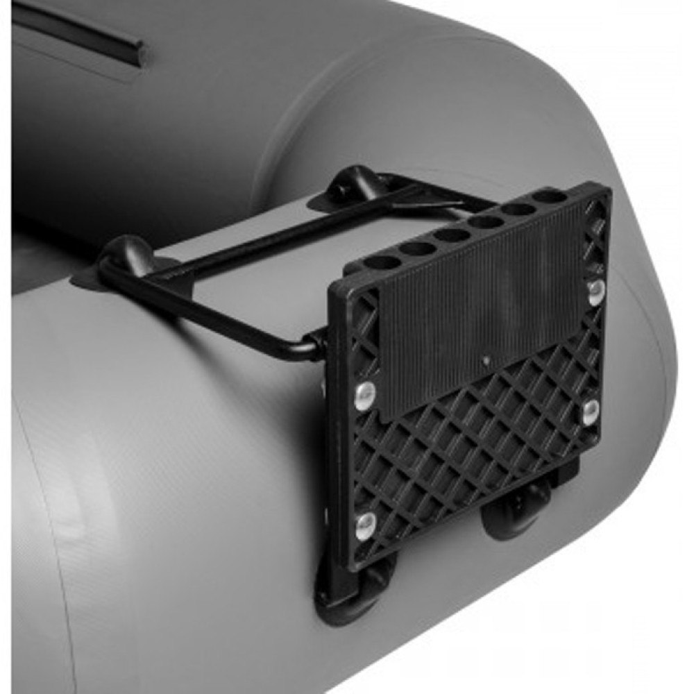 Лодка Тонар Шкипер А280НТ надувное дно, навесной транец (серый)