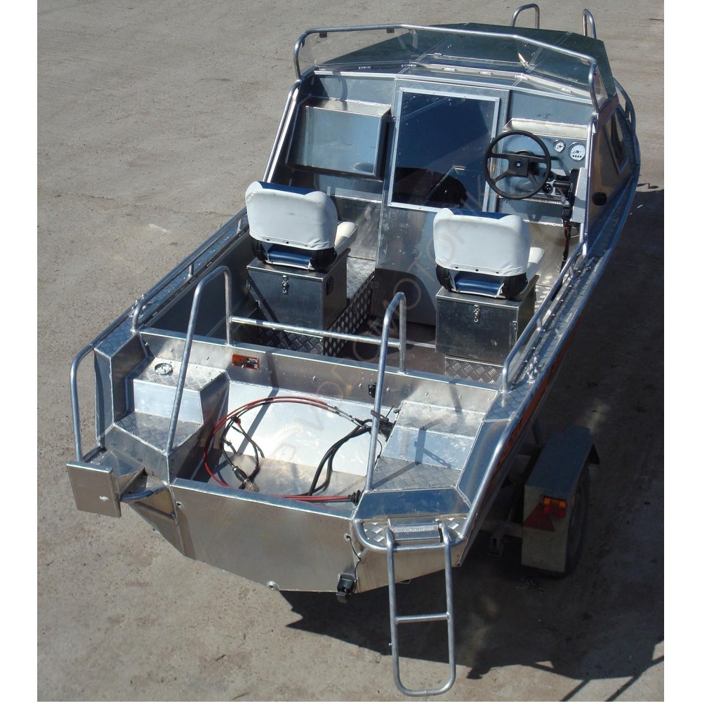 Алюминиевая лодка Wellboat 53 рубка