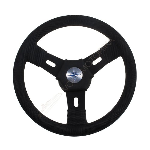 Рулевое колесо ELBA обод и спицы черные д. 300 мм Volanti Luisi