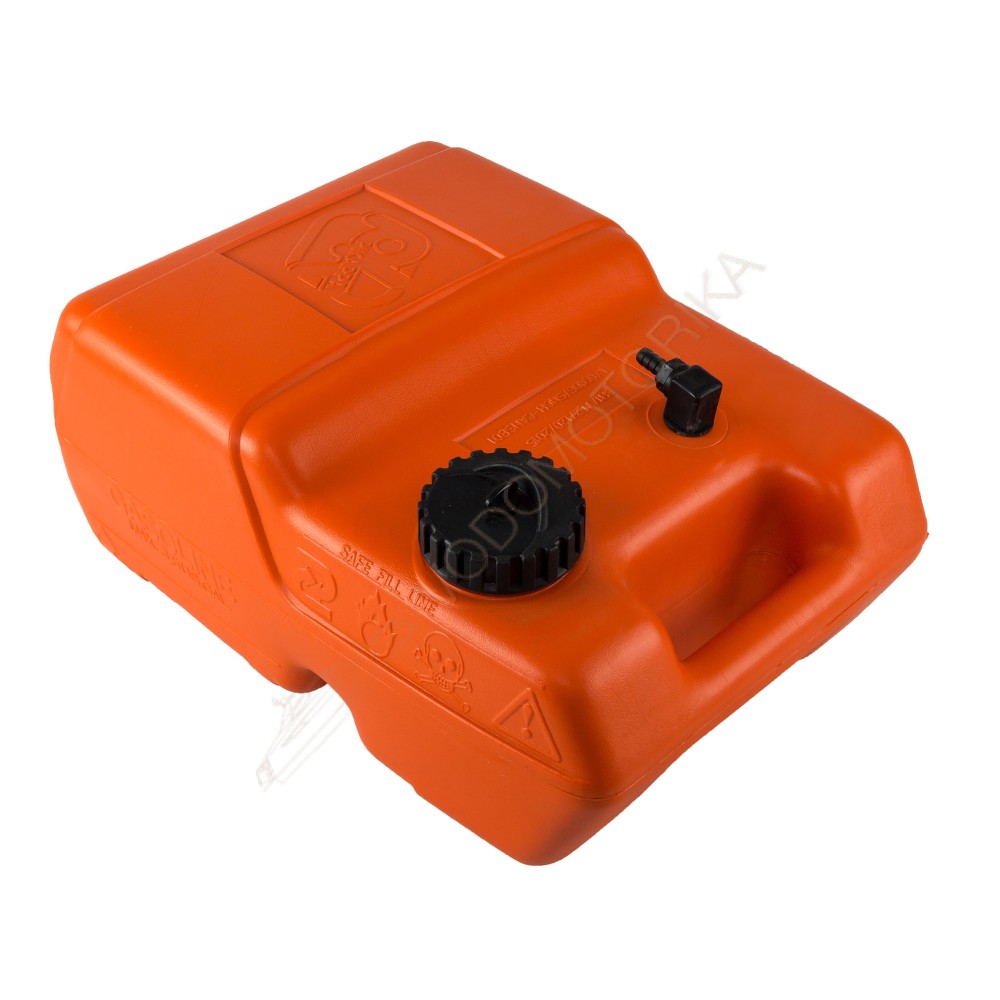 Бак топливный переносной без указателя уровня в комплекте с переходником "елочка", 12 л