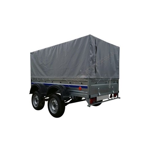 Прицеп Фаворит В 7135 2.56х1.3 высокий тент 0.8 м ( двухосный )