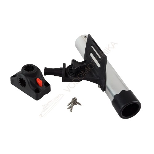 Подставка под удочку черная/серебряная в комплекте с креплением CFMT303 CFRH304