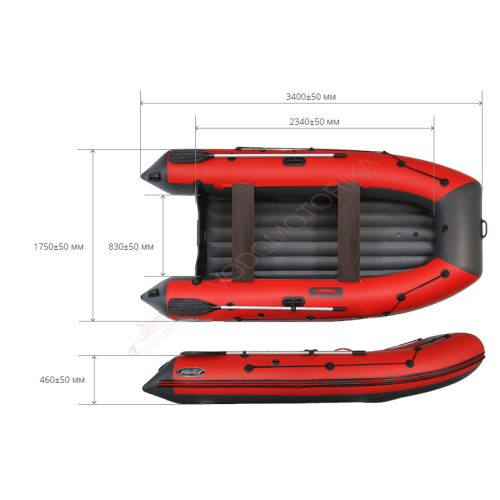 Лодка надувная REEF 340 НД Тритон