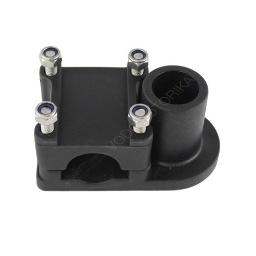 Крепление подставки под удочку на леер круглый/квадратный, черное CFMT104