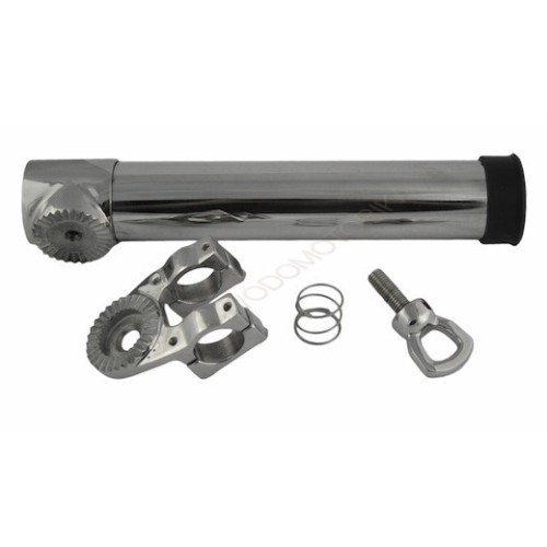 Подставка под удочку нержавеющая с креплением к лееру 009898