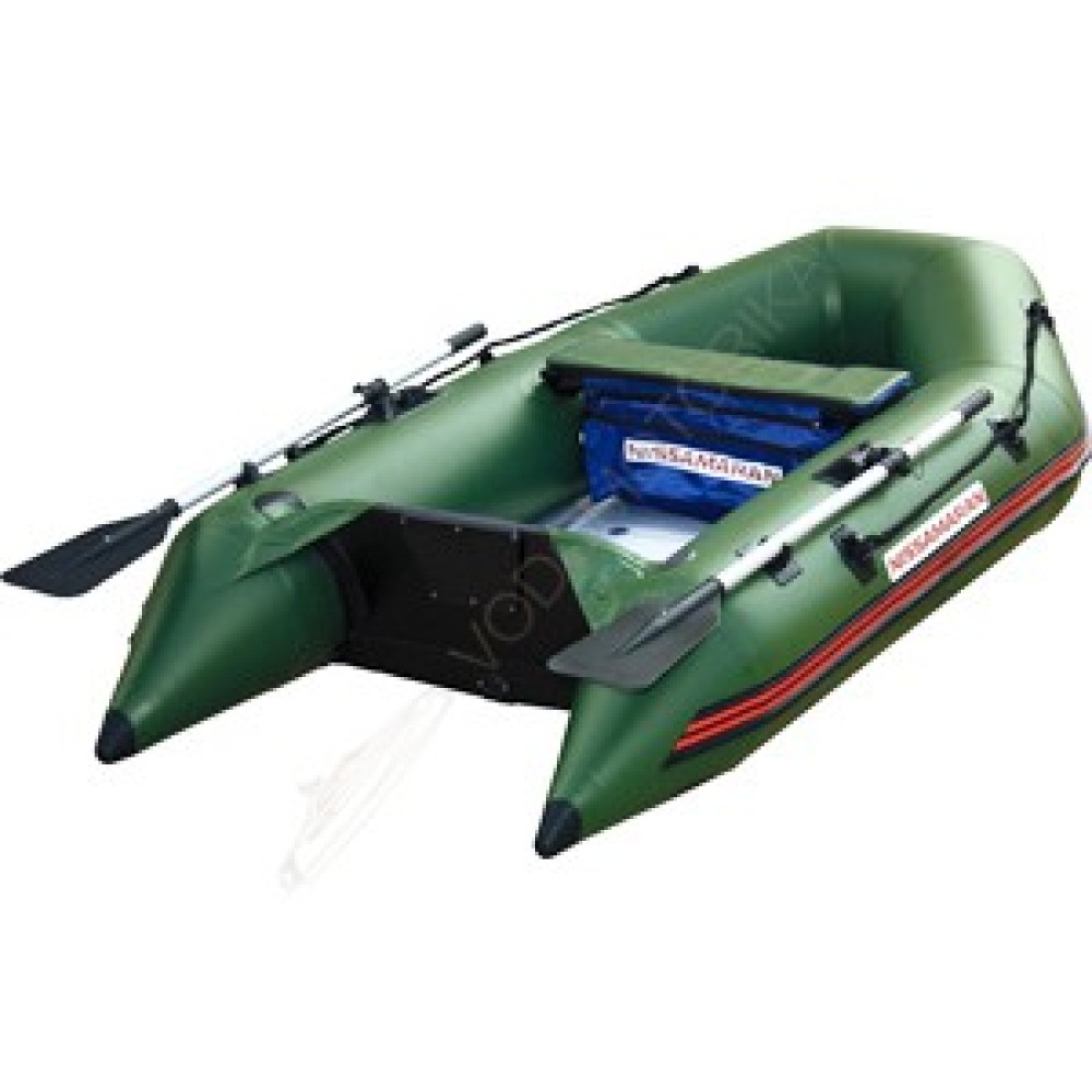 Лодка NISSAMARAN MUSSON 230 ( зеленый ) дерев. пол P/L