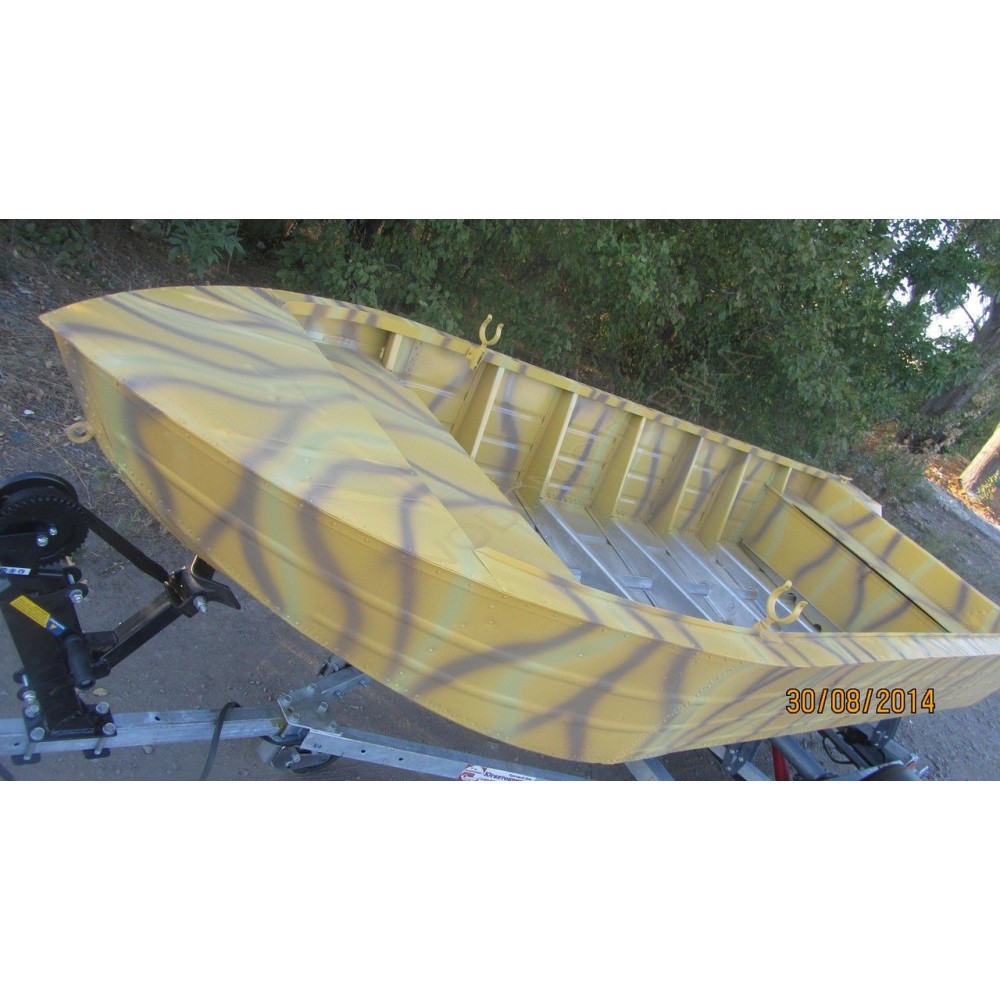 Алюминиевая моторно-гребная лодка Охотник 420С