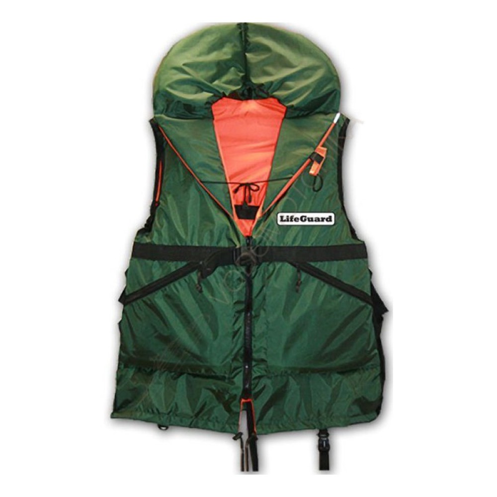 Спасательный жилет LIFEGUARD STANDARD XXL (зеленый/оранжевый)