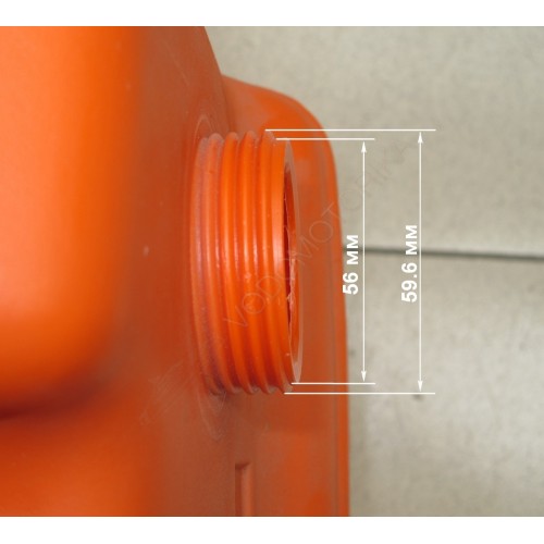 Бак топливный переносной без указателя уровня в комплекте с переходником "елочка", 29 л