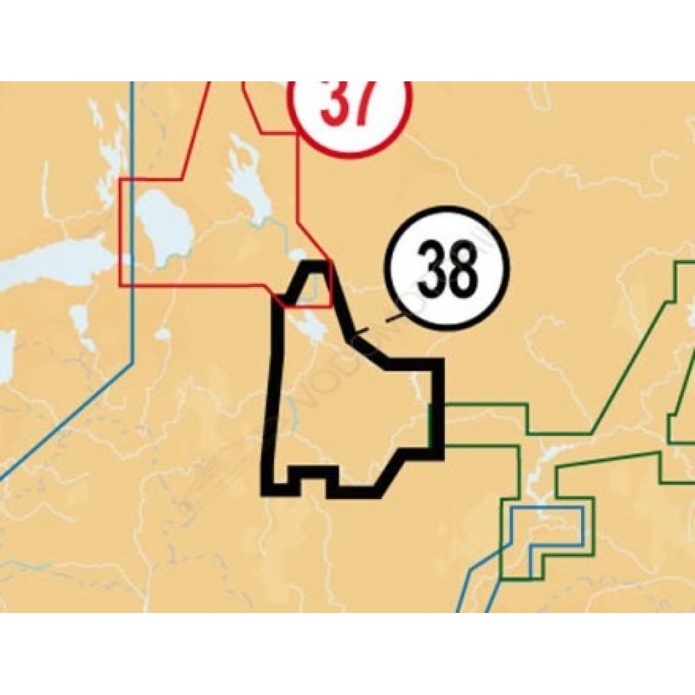 Карта Navionics Gold для эхолотов Humminbird 39XG /SD (Нижняя Волга)