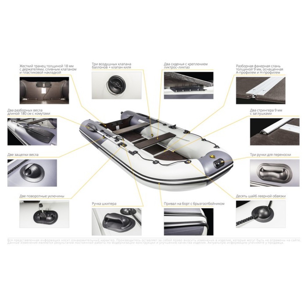 Надувная лодка Ривьера 2900 НДНД Компакт (камуфляж)