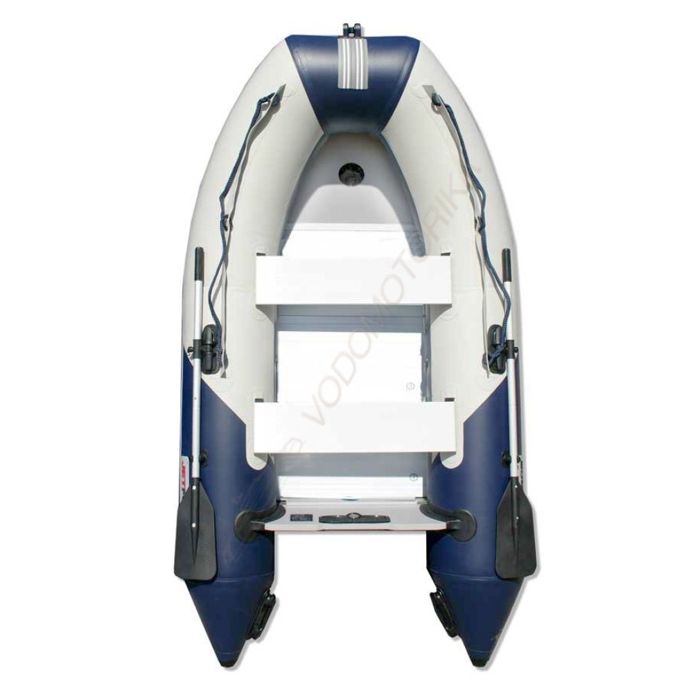 Лодка надувная Jet Force 380 SD Plywood ( бело-синий )