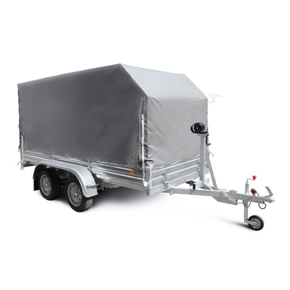 Тент с каркасом для прицепов МЗСА 817717.001-05, 817717.015-05 ( “OFF-ROAD” ) ( H=1335 мм, со скосом )