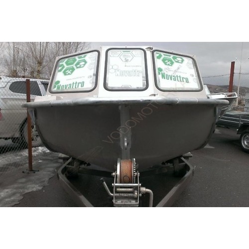 Алюминиевая моторная лодка RusBoat 45 JET под подвесной водомёт