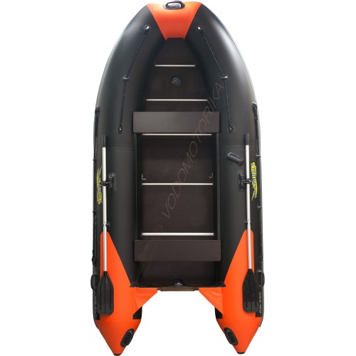 Лодка надувная Адмирал 340SL черно - оранжевый