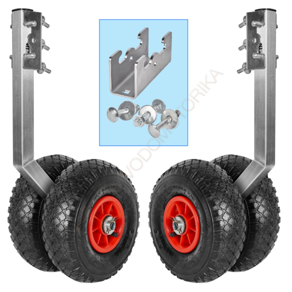 Колеса транцевые Горизонт BSU-260 (нержавейка, быстросъемные, усиленные)