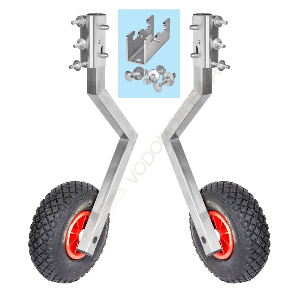 Колеса транцевые Горизонт BS-260ND (нержавейка, быстросъемные, под надувное дно)