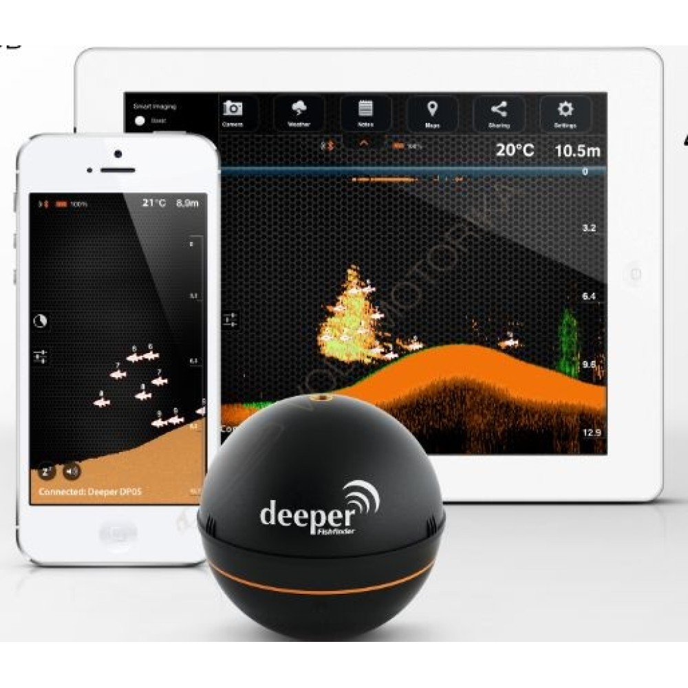 Портативный эхолот для смартфонов Deeper Smat Fishfinder