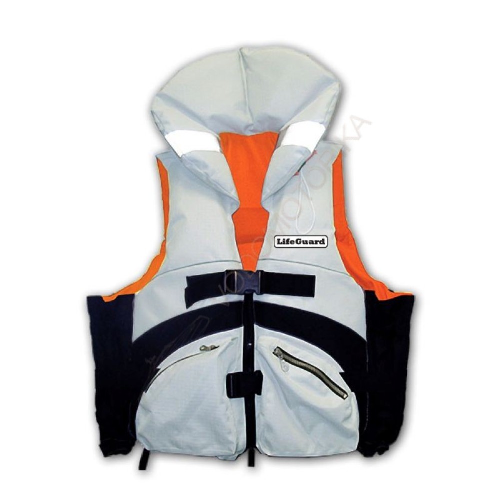 Спасательный жилет LIFEGUARD PREMIUM M (серый/оранжевый)