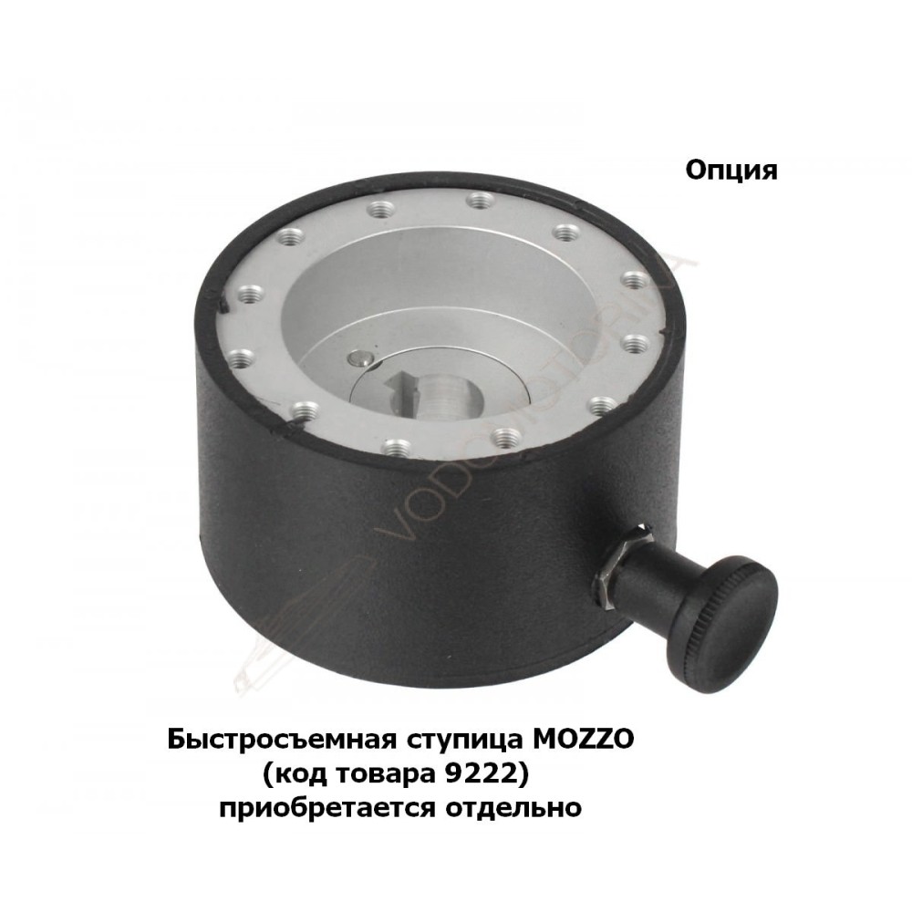 Рулевое колесо MANTA обод черный, спицы серебряные д. 355 мм Volanti Luisi