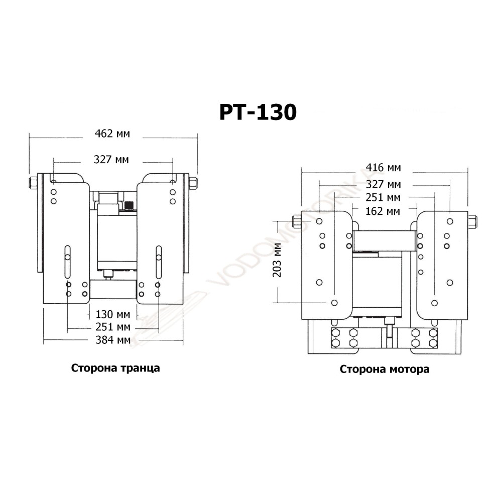 Подъёмник мотора гидравлический 50-130 л.с. с указателем трима (Tilt And Trim)