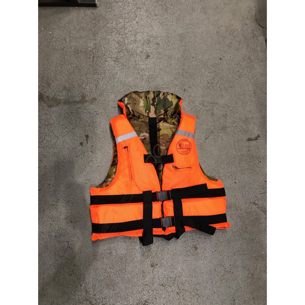 Двухсторонний спасательный жилет Капитан 80 кг ГОСТ