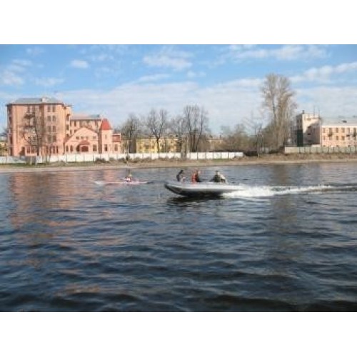 Надувная лодка Флагман 450 (пиксельный камуфляж)
