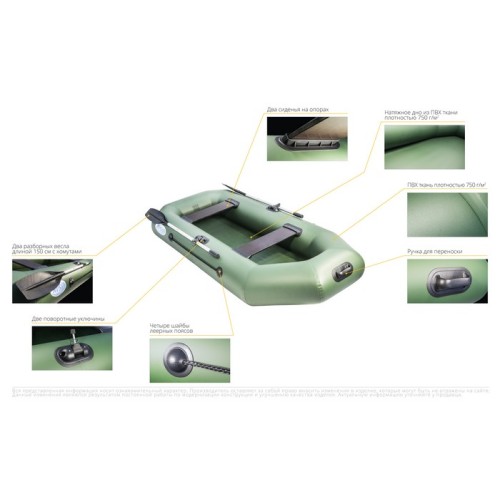 Надувная лодка RUSH 260
