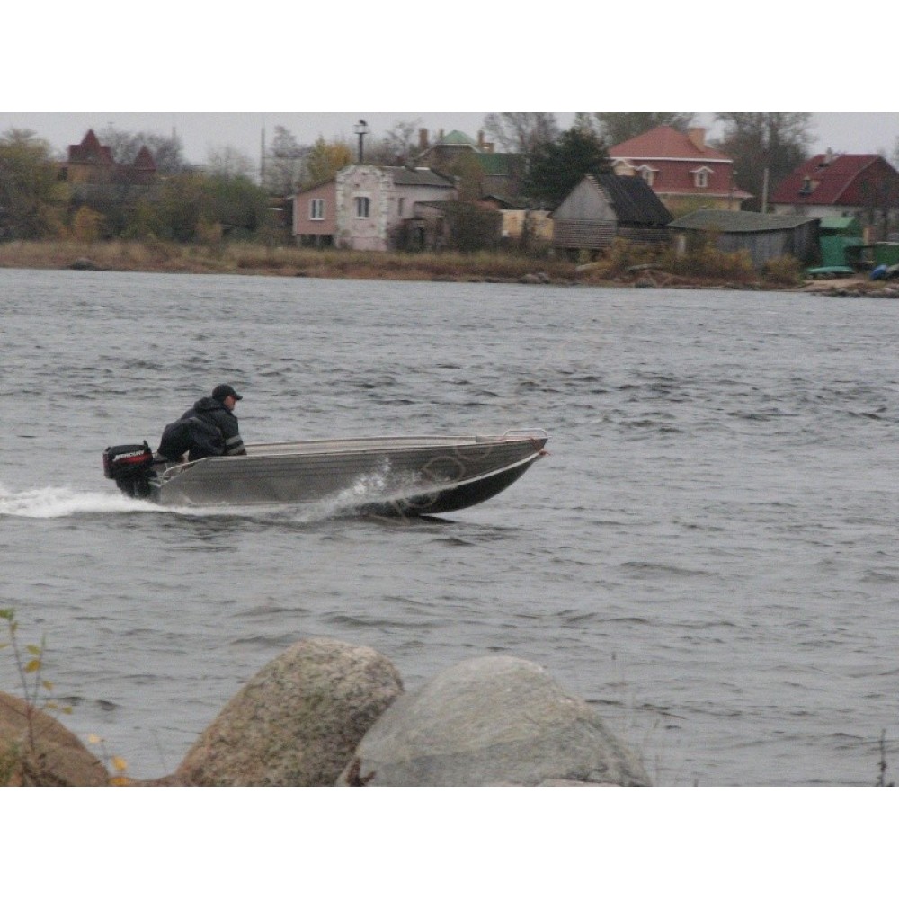 Алюминиевая моторно-гребная лодка СПЭВ Блик 40