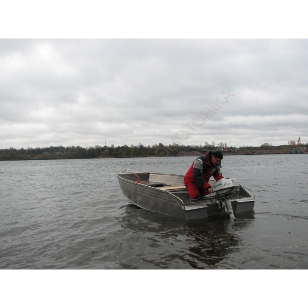 Алюминиевая моторно-гребная лодка СПЭВ Блик 40