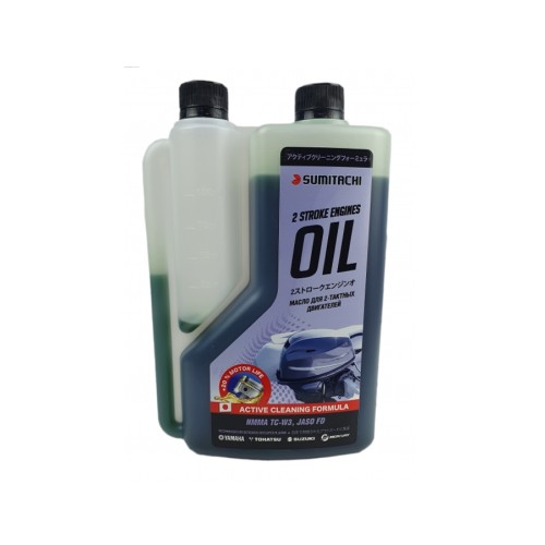Масло для 2-х тактных двигателей SUMITACHI TC-W3 1L С ДОЗАТОРОМ