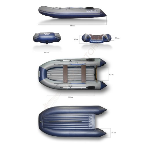 Надувная лодка Флагман 330U