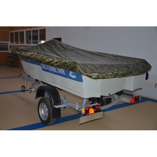 Алюминиевая моторно-гребная лодка Охотник 380К