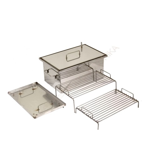 Коптильня Эконом 400х250х250 ( нержавейка aisi 430 - 1 мм ) с гидрозатвором