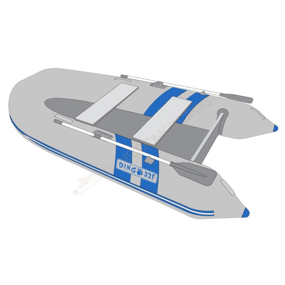 Лодка надувная DINGO 29F сине - серый