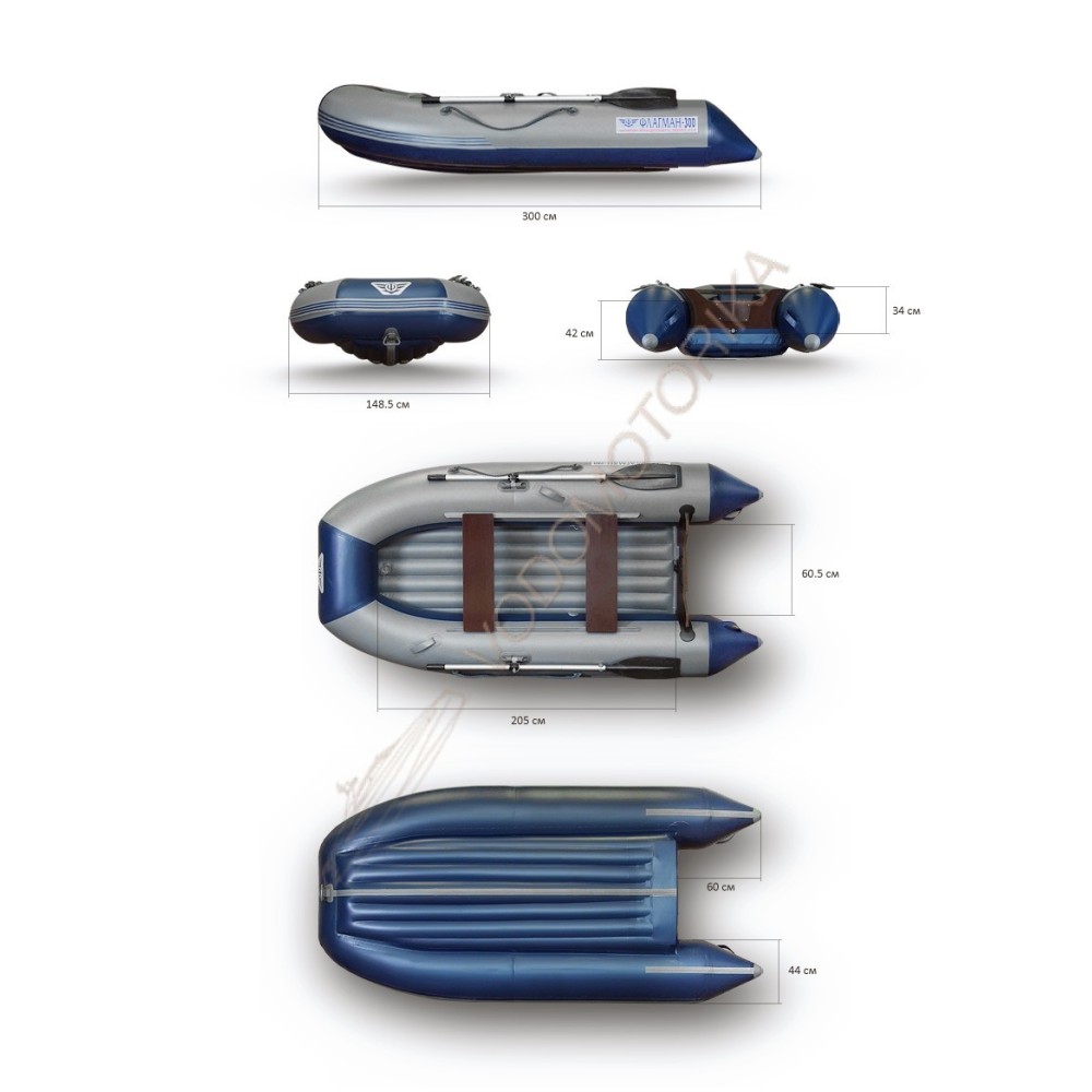 Надувная лодка Флагман 300 (пиксельный камуфляж)