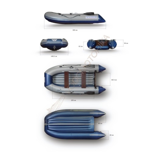 Надувная лодка Флагман 300 (пиксельный камуфляж)