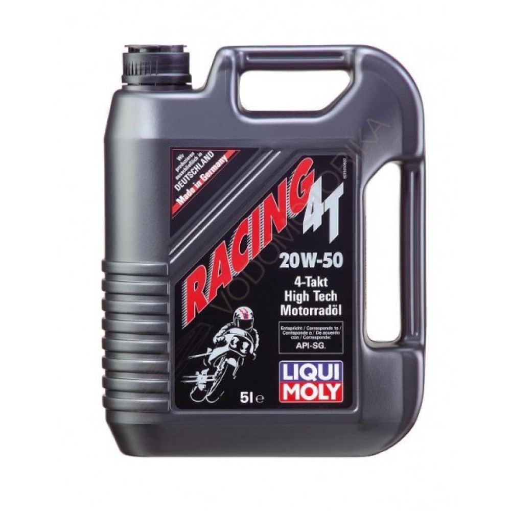 Масло LIQUI MOLY для 4-тактных моторов минеральное RACING 4T 20W-50 (5л)