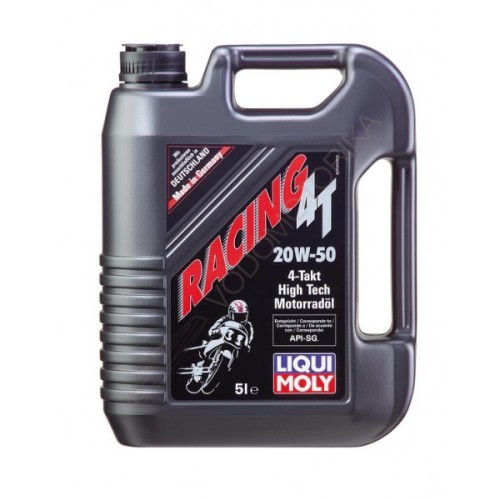 Масло LIQUI MOLY для 4-тактных моторов минеральное RACING 4T 20W-50 (5л)