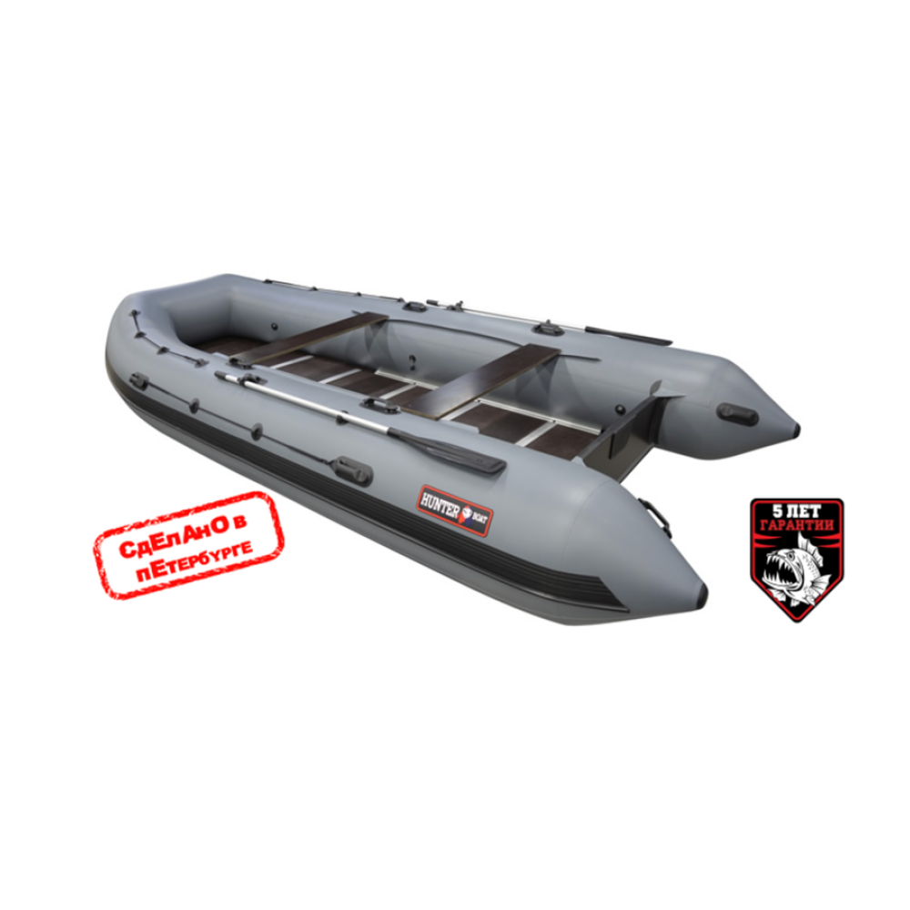 Надувная лодка Хантер 520 фанерный пол