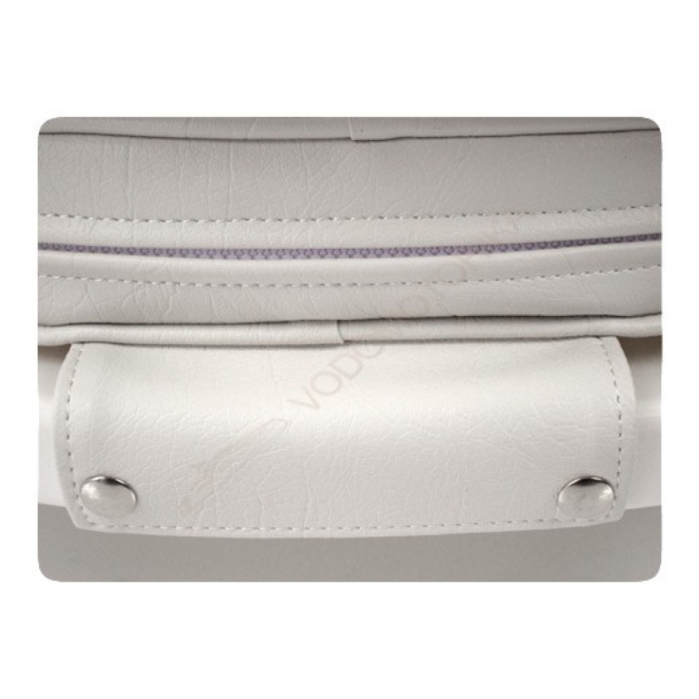 Кресло YACHTSMAN мягкое, съемные подушки, материал белый винил (1060410C)