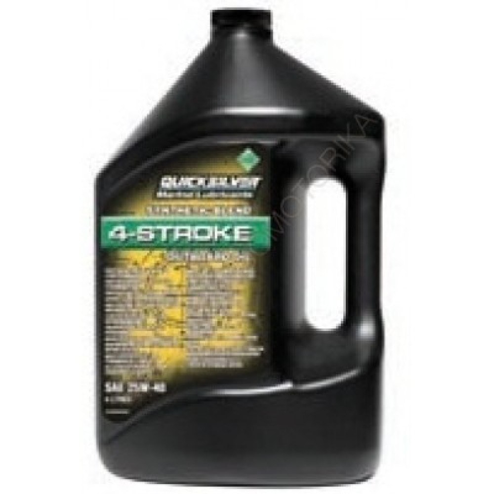 Масло моторное Quicksilver 25W-40 для 4-тактных подвесных моторов, 3.78 л
