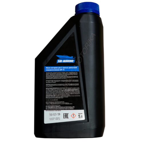 Масло для 2-х тактных двигателей SM-Marine API TC (1 л) полусинетика