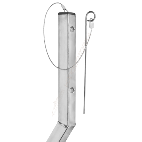 Колеса транцевые Горизонт Эконом-260ND (оцинковка, съемные, под надувное дно)