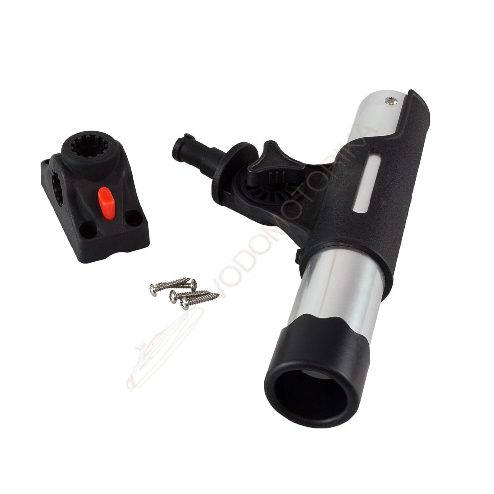 Подставка под удочку черная/серебряная в комплекте с креплением CFMT303 CFRH301