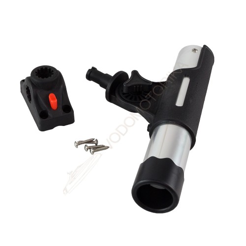 Подставка под удочку черная/серебряная в комплекте с креплением CFMT303 CFRH301